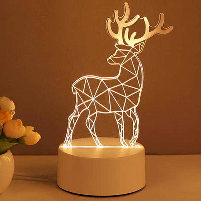 3D Acryl LED Neon Lamp – USB Nachtlamp voor Home & Room Decor | Uniek Cadeau voor Valentijnsdag